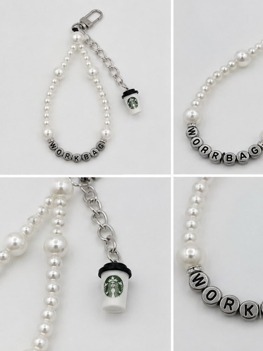 Pearl Work Bag Charm - Picture 3 of 6